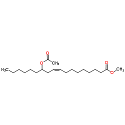 Methyl (9Z)-12-acetoxy-9-octadecenoate Structure