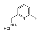 (6-fluoropyridin-2-yl)methanamine,hydrochloride Structure