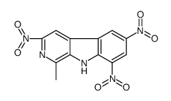 1-methyl-3,6,8-trinitro-9H-pyrido[3,4-b]indole结构式