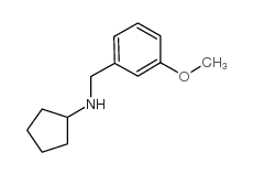 环戊基-(3-甲氧基苄基)胺结构式