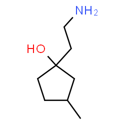 1-(2-氨基乙基)-3-甲基环戊-1-醇结构式