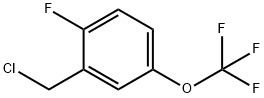 2-氟-5-(三氟甲氧基)苄氯结构式