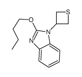 2-butoxy-1-(thietan-3-yl)benzimidazole结构式