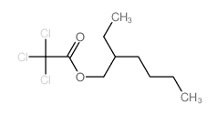 Acetic acid,2,2,2-trichloro-, 2-ethylhexyl ester结构式