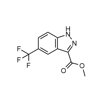 5-(三氟甲基)-1H-吲唑-3-羧酸甲酯结构式