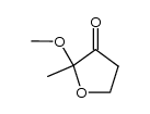 2-Methoxy-2-methyldihydro-3(2H)-furanone结构式