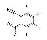 2-Nitrotetrafluorbenzonitril Structure