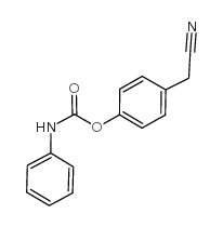 4-氰基甲基-N-苯基氨基甲酸苯酯结构式