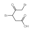 Pentanoic acid,3,5-dibromo-4-oxo- Structure