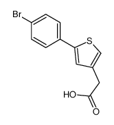 2-[5-(4-bromophenyl)thiophen-3-yl]acetic acid结构式