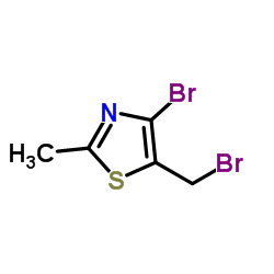 4-Bromo-5-(bromomethyl)-2-methyl-1,3-thiazole Structure