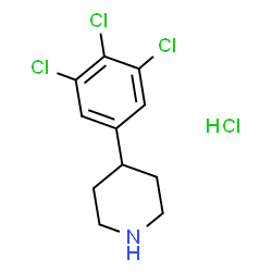 4-(3,4,5-三氯苯基)哌啶盐酸盐结构式
