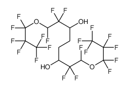 1,2,2,7,7,8-hexafluoro-1,8-bis(1,1,2,2,3,3,3-heptafluoropropoxy)octane-3,6-diol结构式