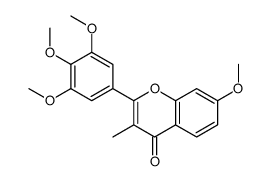 7-methoxy-3-methyl-2-(3,4,5-trimethoxyphenyl)chromen-4-one Structure