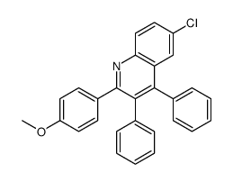 6-chloro-2-(4-methoxyphenyl)-3,4-diphenylquinoline Structure