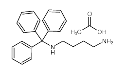 三苯代甲基-1,4-二氨基丁烷乙酸酯结构式