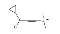 1-cyclopropyl-3-(trimethylsilyl)prop-2-yn-1-ol结构式
