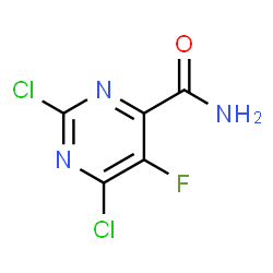 2,6-Dichloro-5-fluoropyrimidine-4-carboxamide Structure
