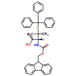 Fmoc-S-三苯甲基-L-青霉胺结构式