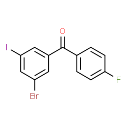 (3-Bromo-5-iodophenyl)(4-fluorophenyl)methanone Structure