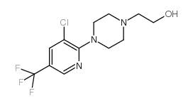 2-[4-[3-氯-5-(三氟甲基)-2-吡啶]哌嗪]-1-乙醇结构式