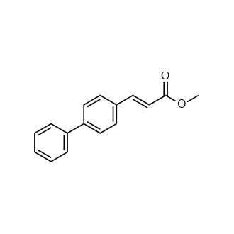 (E)-3-([1,1'-联苯]-4-基)丙烯酸甲酯结构式