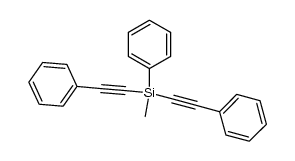 bis(phenylethynylene)methylphenylsilane结构式