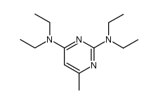 2,4-bis-(N,N-diethylamino)-6-methylpyrimidine structure