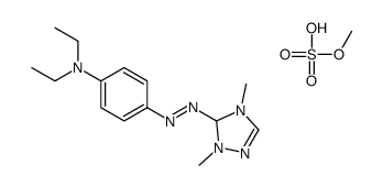 5-[[4-(二乙氨基)苯基]偶氮]-1,4-二甲基-1H-1,2,4-三唑啉翁硫酸甲酯结构式