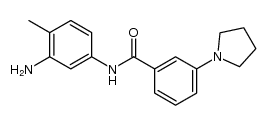 N-(3-amino-4-methylphenyl)-3-pyrrolidin-1-ylbenzamide Structure
