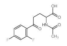 Benzenepentanoic acid, a-(acetylamino)-2,4-difluoro-d-oxo-结构式