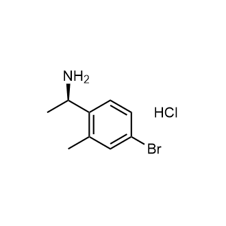 (R)-1-(4-溴-2-甲基苯基)乙胺盐酸盐结构式