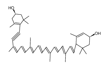(3R,3'R,6'R)-7,8-Didehydro-β,ε-carotene-3,3'-diol结构式