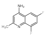 6,8-二氟-2-甲基喹啉-4-胺结构式