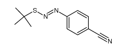 (E)-(4-Cyanophenyl)azo-tert-butyl-sulfide结构式