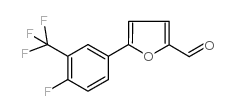 5-ó4-氟-3-(三氟甲烷)-2-糠醛结构式