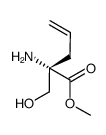 4-Pentenoicacid,2-amino-2-(hydroxymethyl)-,methylester,(2S)-(9CI)结构式