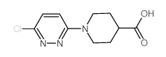 1-(6-CHLORO-3-PYRIDAZINYL)-4-PIPERIDINECARBOXYLIC ACID Structure