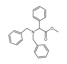 N,N-dibenzyl-2-phenylglycine methyl ester结构式
