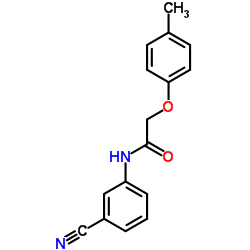 N-(3-Cyanophenyl)-2-(4-methylphenoxy)acetamide Structure