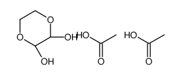 acetic acid,(2R,3R)-1,4-dioxane-2,3-diol结构式