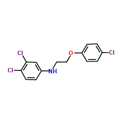3,4-Dichloro-N-[2-(4-chlorophenoxy)ethyl]aniline结构式