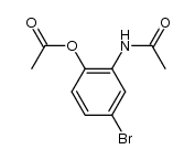 2-acetamido-4-bromophenyl acetate结构式