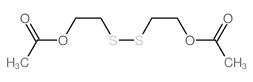 2-(2-acetyloxyethyldisulfanyl)ethyl acetate结构式