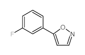 Isoxazole, 5-(3-fluorophenyl)- (9CI) Structure