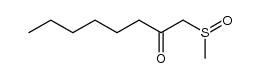 1-methanesulfinyl-octan-2-one结构式