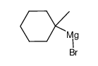(1-methylcyclohexyl)magnesium bromide结构式