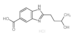 2-(3-羟基丁基)-1H-苯并咪唑-5-羧酸结构式