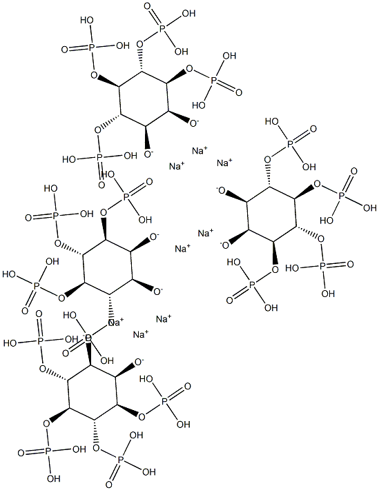 D-MYO-肌醇 1,4,5,6-四(磷酸二氢酯)八钠盐结构式