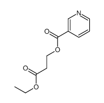 (3-ethoxy-3-oxopropyl) pyridine-3-carboxylate Structure